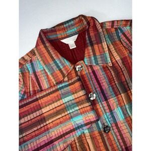 CJ‎ Banks by Christopher & Banks Quilted Jacket Size XL Fall Colors